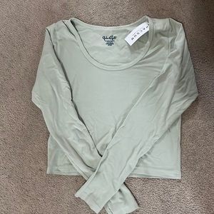 John Galt long sleeved shirt mint green